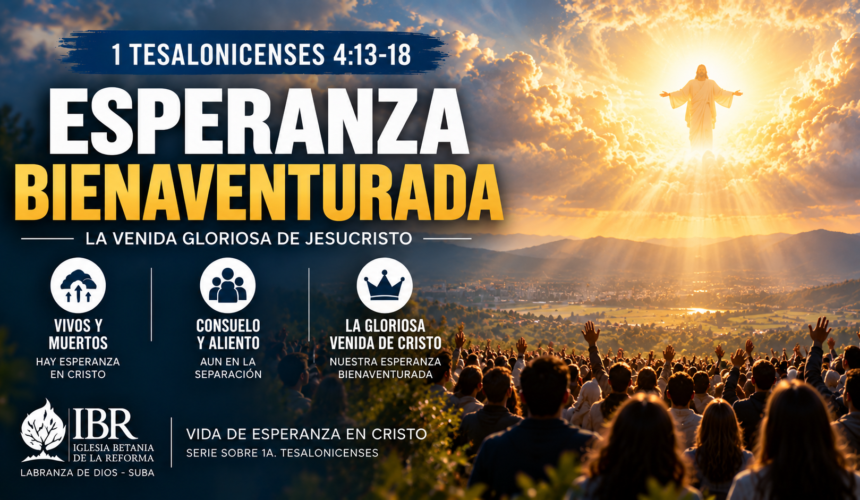 1 TESALONICENSES 4:13-18 ESPERANZA BIENAVENTURADA 1 TESALONICENSES 4:13-18 ESPERANZA BIENAVENTURADA