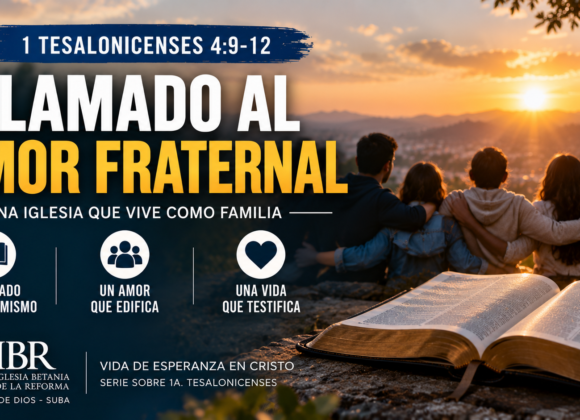 1 TESALONICENSES 4:9-12 LLAMADO AL AMOR FRATERNAL